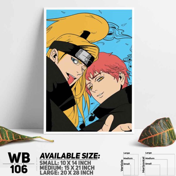 DDecorator Naruto Uzumak Manga Naruto Anime Wall Decoration And Home Decoration PVC Wall Board And Wall Canvas - WB106
