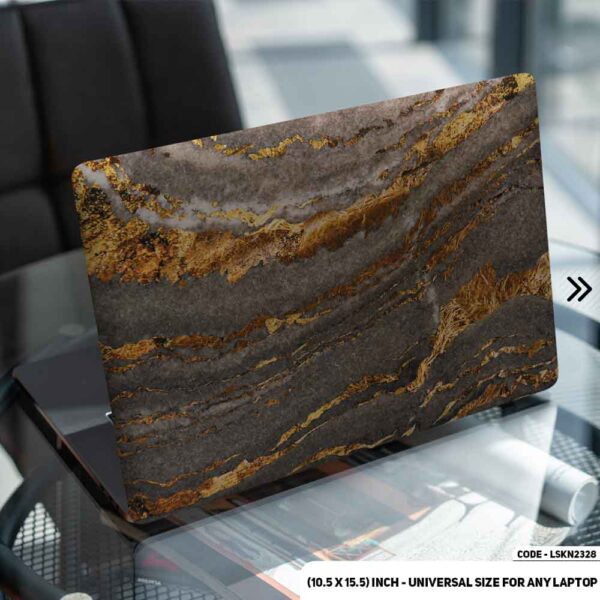 Liquid Marble Texture Matte Finished Removable Waterproof Laptop Sticker & Laptop Skin (Including FREE Accessories) - LSKN2328 - DDecorator