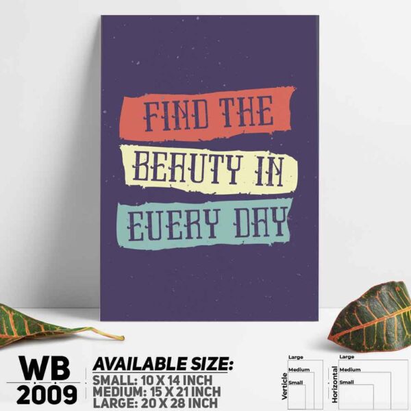 DDecorator Everyday - Motivational Wall Decoration And Home Decoration PVC Wall Board And Wall Canvas - WB2009