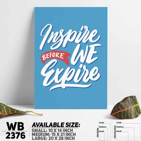 DDecorator Inspire People With Good Work - Motivational Wall Decoration And Home Decoration PVC Wall Board And Wall Canvas - WB2376