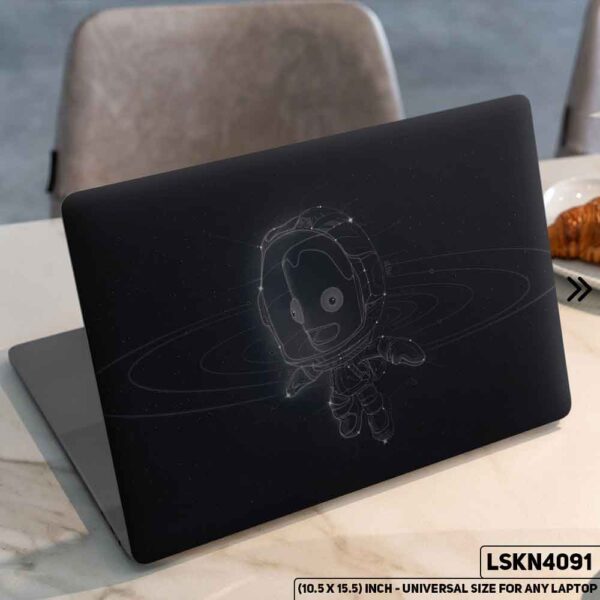 Cartoon Astronauts Matte Finished Removable Waterproof Laptop Sticker & Laptop Skin (Including FREE Accessories) - LSKN4091 - DDecorator
