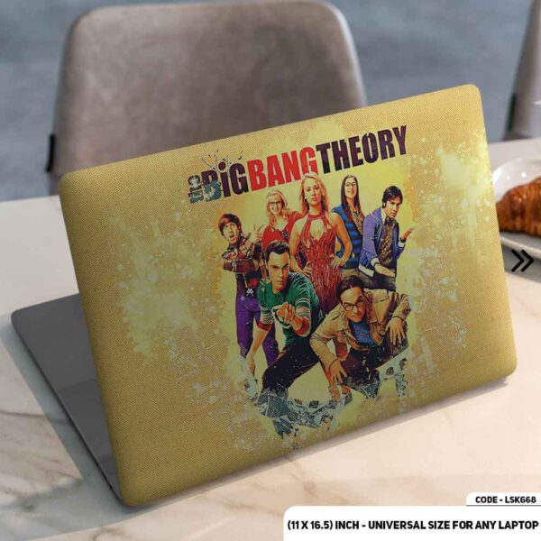The Big Bang Theory Matte Finished Removable Waterproof Laptop Sticker & Laptop Skin (Including FREE Accessories) - LSKN668 - DDecorator