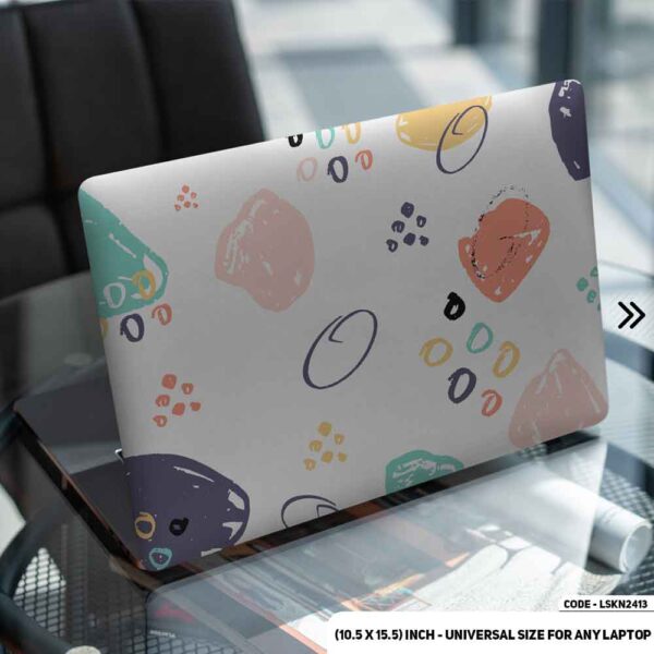 Seamless Geomatric Pattern Matte Finished Removable Waterproof Laptop Sticker & Laptop Skin (Including FREE Accessories) - LSKN2413 - DDecorator