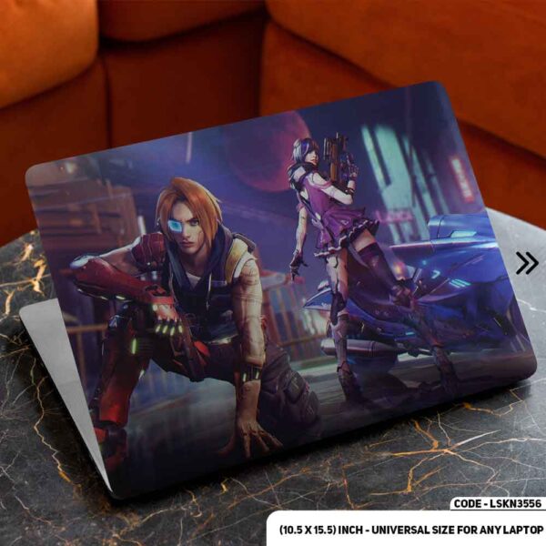 Digital Character Illustration Matte Finished Removable Waterproof Laptop Sticker & Laptop Skin (Including FREE Accessories) - LSKN3556 - DDecorator