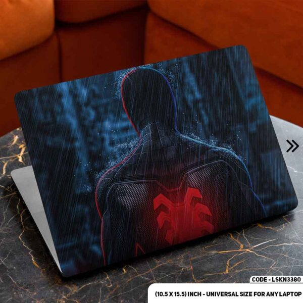 Spiderman In Rain Matte Finished Removable Waterproof Laptop Sticker & Laptop Skin (Including FREE Accessories) - LSKN3380 - DDecorator
