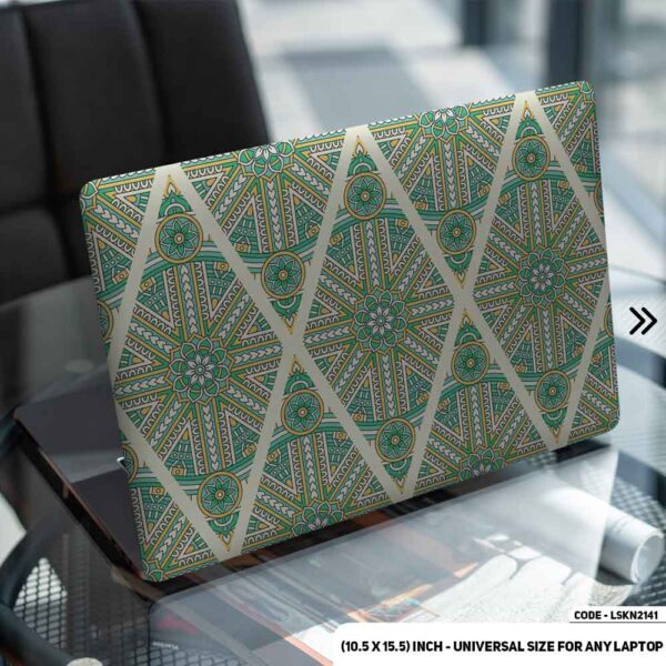 Seamless Geomatric Pattern Matte Finished Removable Waterproof Laptop Sticker & Laptop Skin (Including FREE Accessories) - LSKN2141 - DDecorator