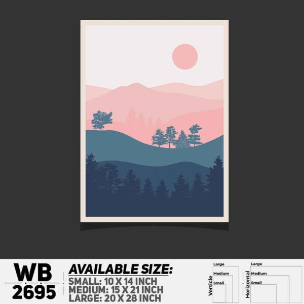 DDecorator Landscape Art Digital Illustration Wall Decoration And Home Decoration PVC Wall Board And Wall Canvas - WB2695