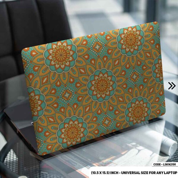 Seamless Geomatric Pattern Matte Finished Removable Waterproof Laptop Sticker & Laptop Skin (Including FREE Accessories) - LSKN2191 - DDecorator