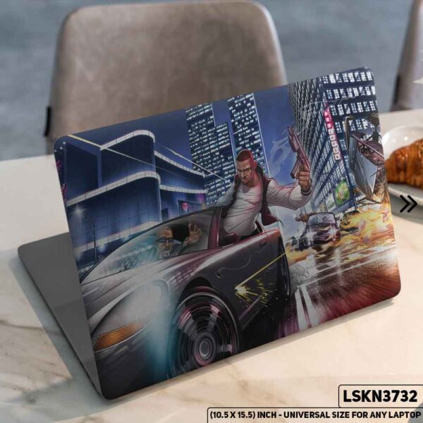 Digital Character Illustration Matte Finished Removable Waterproof Laptop Sticker & Laptop Skin (Including FREE Accessories) - LSKN3732 - DDecorator