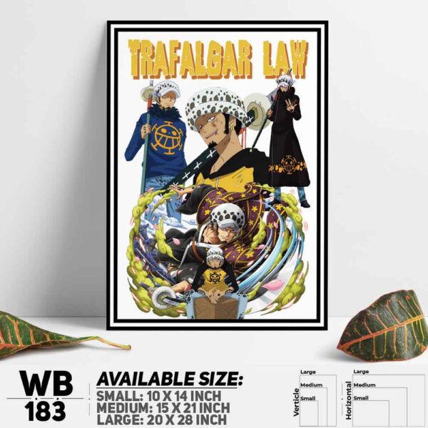 DDecorator One Piece Anime Manga series Wall Decoration And Home Decoration PVC Wall Board And Wall Canvas - WB183