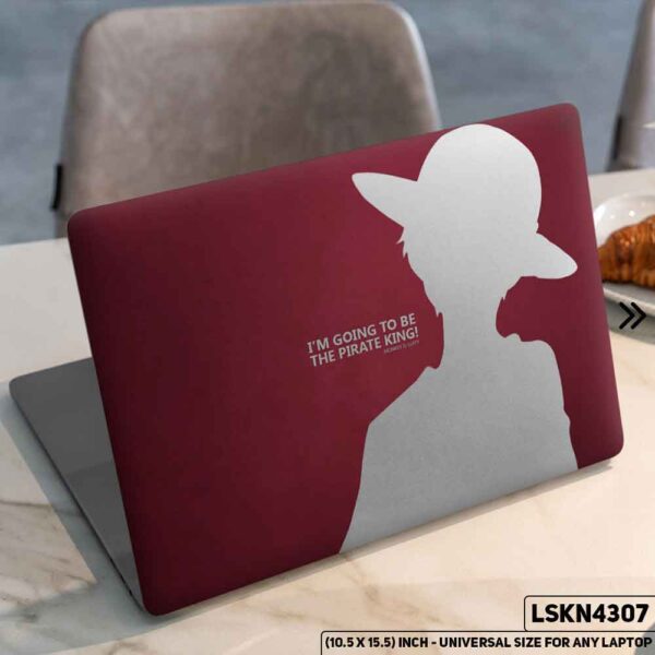 One Piece Manga Series Monkey D. Luffy Straw Hat  Matte Finished Removable Waterproof Laptop Sticker & Laptop Skin (Including FREE Accessories) - LSKN4307 - DDecorator