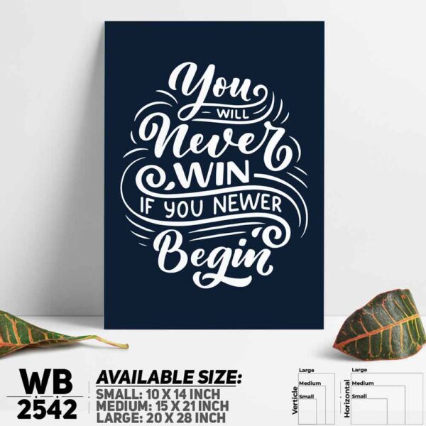 DDecorator Start Doing - Motivational Wall Decoration And Home Decoration PVC Wall Board And Wall Canvas - WB2542