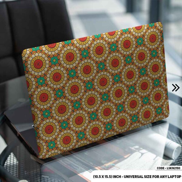 Seamless Geomatric Pattern Matte Finished Removable Waterproof Laptop Sticker & Laptop Skin (Including FREE Accessories) - LSKN2193 - DDecorator