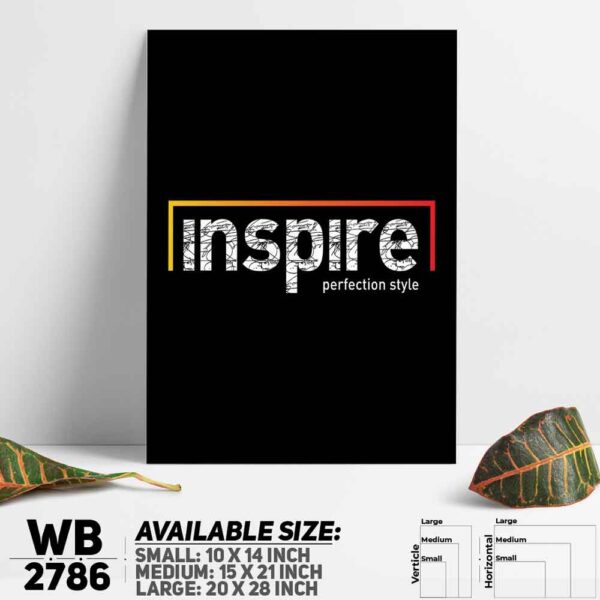 DDecorator Inspire Yourself - Motivational Wall Decoration And Home Decoration PVC Wall Board And Wall Canvas - WB2786