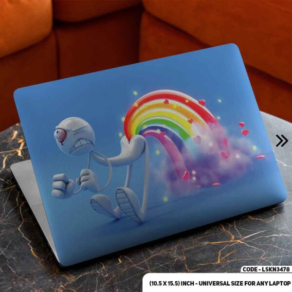 Digital Character Illustration Matte Finished Removable Waterproof Laptop Sticker & Laptop Skin (Including FREE Accessories) - LSKN3478 - DDecorator