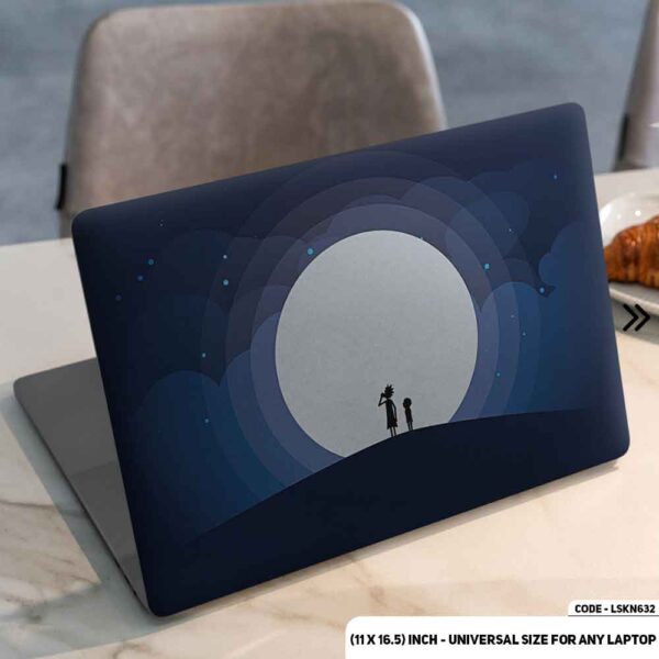 Illustration Rick And Morty Matte Finished Removable Waterproof Laptop Sticker & Laptop Skin (Including FREE Accessories) - LSKN632 - DDecorator