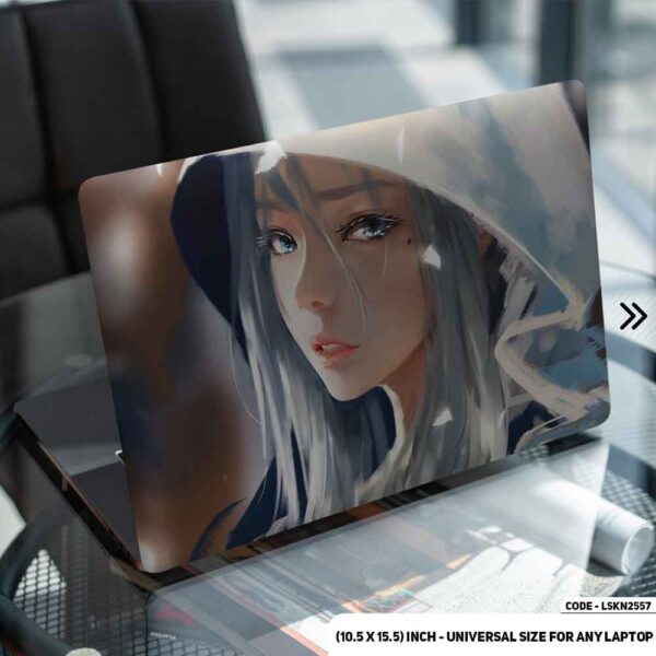 Fantasy Anime Girl Illustration Matte Finished Removable Waterproof Laptop Sticker & Laptop Skin (Including FREE Accessories) - LSKN2557 - DDecorator