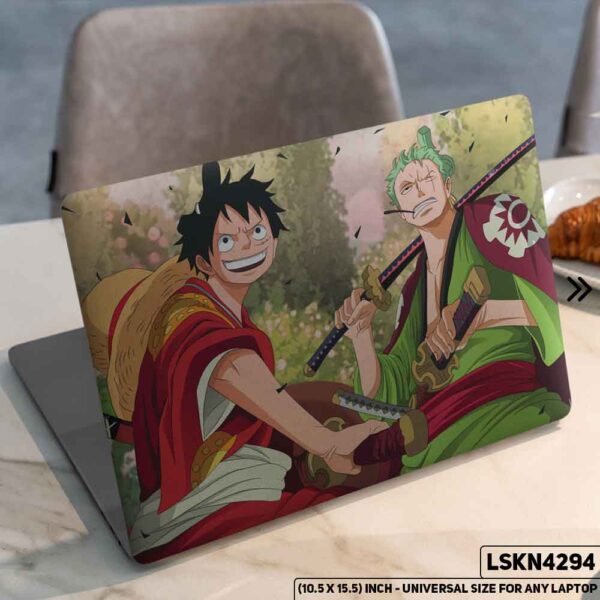 One Piece Manga Series Monkey D. Luffy Straw Hat  Matte Finished Removable Waterproof Laptop Sticker & Laptop Skin (Including FREE Accessories) - LSKN4294 - DDecorator