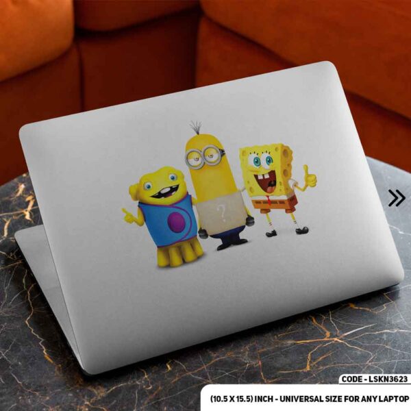 MINIONS Matte Finished Removable Waterproof Laptop Sticker & Laptop Skin (Including FREE Accessories) - LSKN3623 - DDecorator