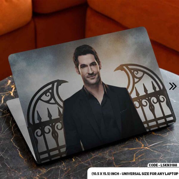 Lucifer Cartoon Art Illustration Matte Finished Removable Waterproof Laptop Sticker & Laptop Skin (Including FREE Accessories) - LSKN3188 - DDecorator