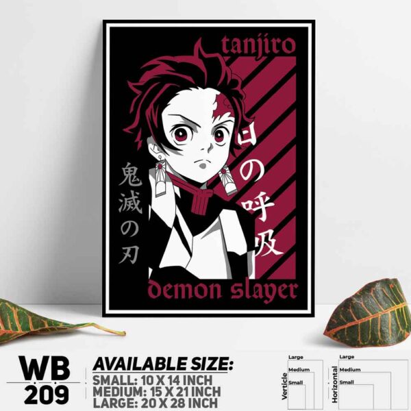 DDecorator Demon Slayer Anime Series Wall Decoration And Home Decoration PVC Wall Board And Wall Canvas - WB209