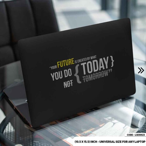 Motivational Quote Matte Finished Removable Waterproof Laptop Sticker & Laptop Skin (Including FREE Accessories) - LSKN923 - DDecorator
