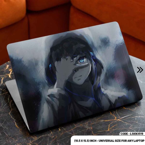 Digital Character Illustration Matte Finished Removable Waterproof Laptop Sticker & Laptop Skin (Including FREE Accessories) - LSKN3519 - DDecorator