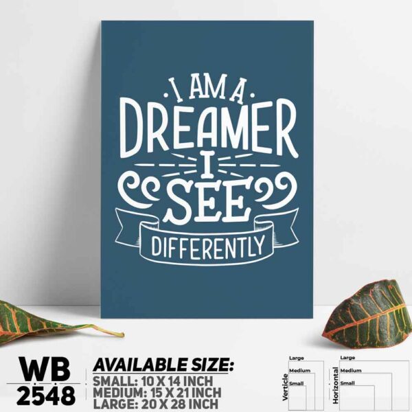 DDecorator Dream Big - Motivational Wall Decoration And Home Decoration PVC Wall Board And Wall Canvas - WB2548