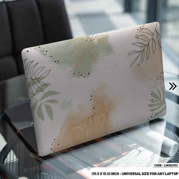 Flower Pattern Floral Design Matte Finished Removable Waterproof Laptop Sticker & Laptop Skin (Including FREE Accessories) - LSKN2353 - DDecorator