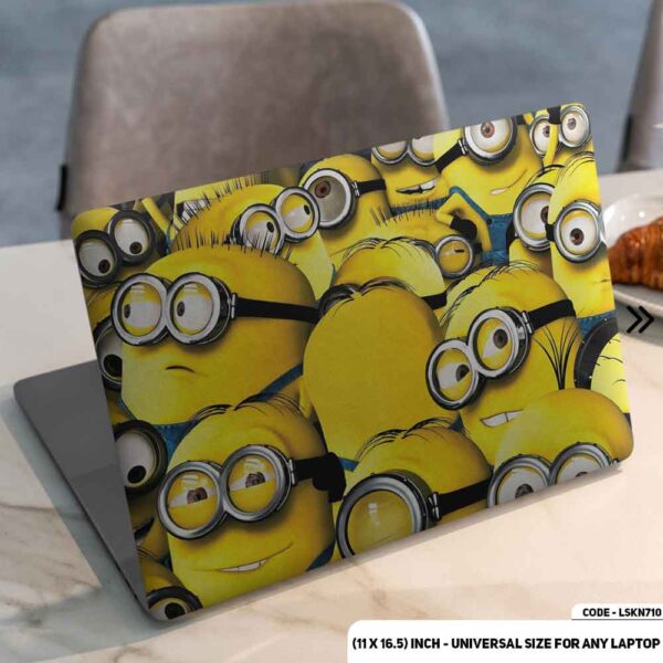 Minions Matte Finished Removable Waterproof Laptop Sticker & Laptop Skin (Including FREE Accessories) - LSKN710 - DDecorator