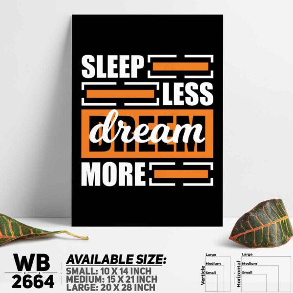 DDecorator Dream More - Motivational Wall Decoration And Home Decoration PVC Wall Board And Wall Canvas - WB2664