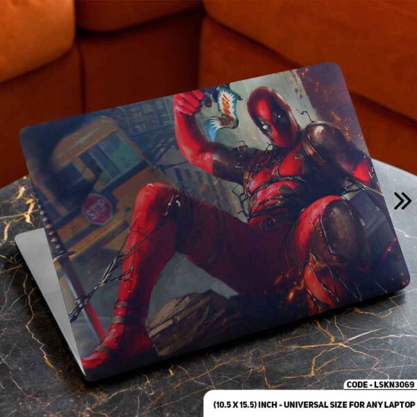 Deadpool Matte Finished Removable Waterproof Laptop Sticker & Laptop Skin (Including FREE Accessories) - LSKN3069 - DDecorator