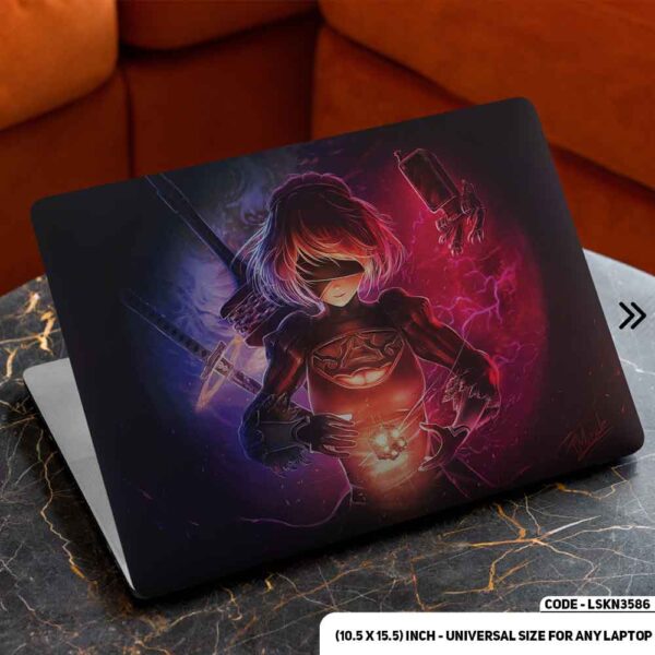 Digital Character Illustration Matte Finished Removable Waterproof Laptop Sticker & Laptop Skin (Including FREE Accessories) - LSKN3586 - DDecorator