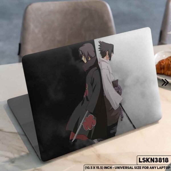 NARUTO Anime Character Illustration Matte Finished Removable Waterproof Laptop Sticker & Laptop Skin (Including FREE Accessories) - LSKN3818 - DDecorator