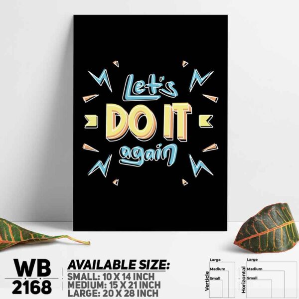 DDecorator Make It Happend - Motivational Wall Decoration And Home Decoration PVC Wall Board And Wall Canvas - WB2168