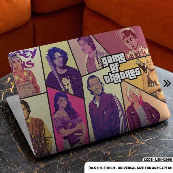 GTA Digital Fantacy Cartoon Art Illustration Matte Finished Removable Waterproof Laptop Sticker & Laptop Skin (Including FREE Accessories) - LSKN2996 - DDecorator