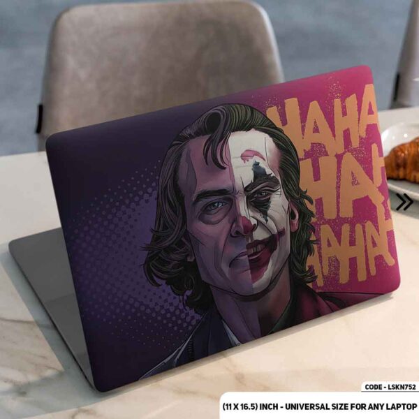 JOKER Half Face Matte Finished Removable Waterproof Laptop Sticker & Laptop Skin (Including FREE Accessories) - LSKN752 - DDecorator