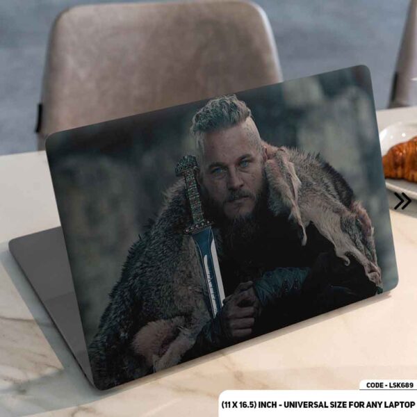 Vikings Matte Finished Removable Waterproof Laptop Sticker & Laptop Skin (Including FREE Accessories) - LSKN689 - DDecorator