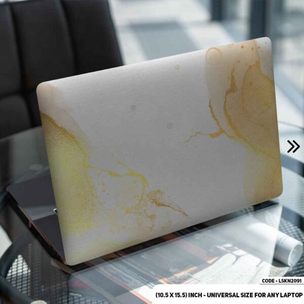 Marble Texture Matte Finished Removable Waterproof Laptop Sticker & Laptop Skin (Including FREE Accessories) - LSKN2091 - DDecorator
