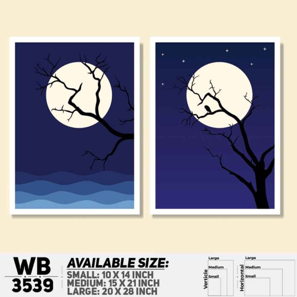 DDecorator Abstract ArtWork (Set of 3) Wall Decoration And Home Decoration PVC Wall Board And Wall Canvas - WB3539