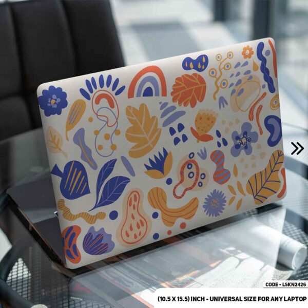 Seamless Geomatric Pattern Matte Finished Removable Waterproof Laptop Sticker & Laptop Skin (Including FREE Accessories) - LSKN2426 - DDecorator