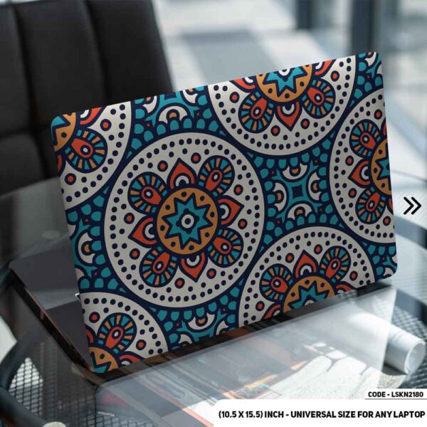 Seamless Geomatric Pattern Matte Finished Removable Waterproof Laptop Sticker & Laptop Skin (Including FREE Accessories) - LSKN2180 - DDecorator