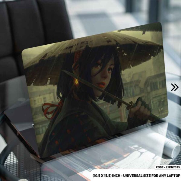 Fantasy Anime Girl Illustration Matte Finished Removable Waterproof Laptop Sticker & Laptop Skin (Including FREE Accessories) - LSKN2533 - DDecorator