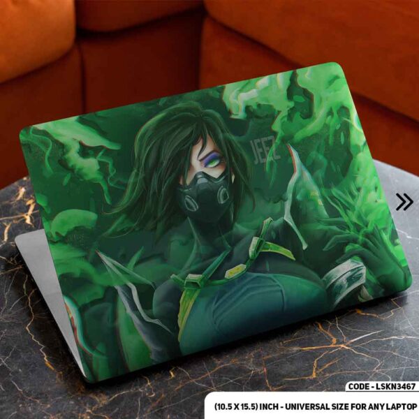 Digital Character Illustration Matte Finished Removable Waterproof Laptop Sticker & Laptop Skin (Including FREE Accessories) - LSKN3467 - DDecorator