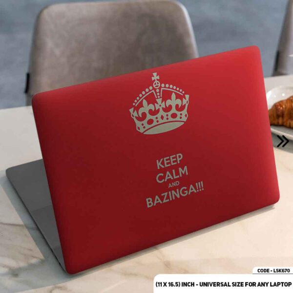 The Big Bang Theory Matte Finished Removable Waterproof Laptop Sticker & Laptop Skin (Including FREE Accessories) - LSKN670 - DDecorator