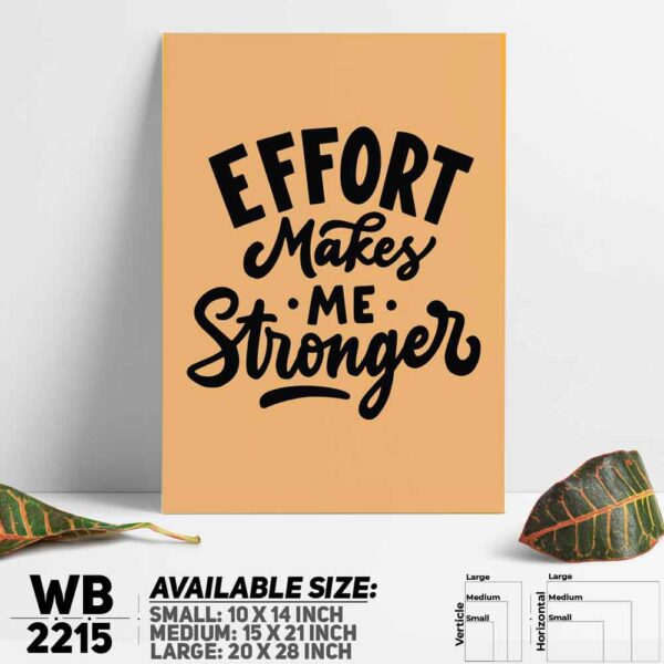 DDecorator Stronger - Motivational Wall Decoration And Home Decoration PVC Wall Board And Wall Canvas - WB2215