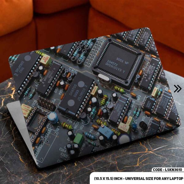 Cyber Warrarior Matte Finished Removable Waterproof Laptop Sticker & Laptop Skin (Including FREE Accessories) - LSKN3610 - DDecorator