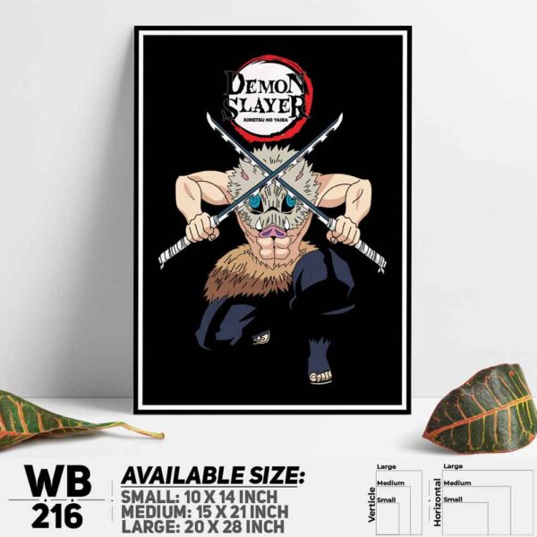 DDecorator Demon Slayer Anime Series Wall Decoration And Home Decoration PVC Wall Board And Wall Canvas - WB216