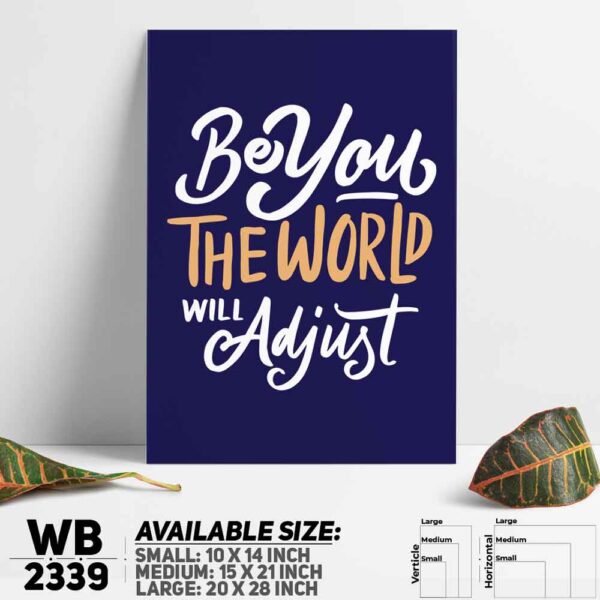 DDecorator Be You - Motivational Wall Decoration And Home Decoration PVC Wall Board And Wall Canvas - WB2339