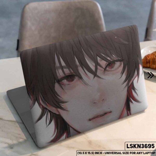 Anime Character Illustration Matte Finished Removable Waterproof Laptop Sticker & Laptop Skin (Including FREE Accessories) - LSKN3695 - DDecorator